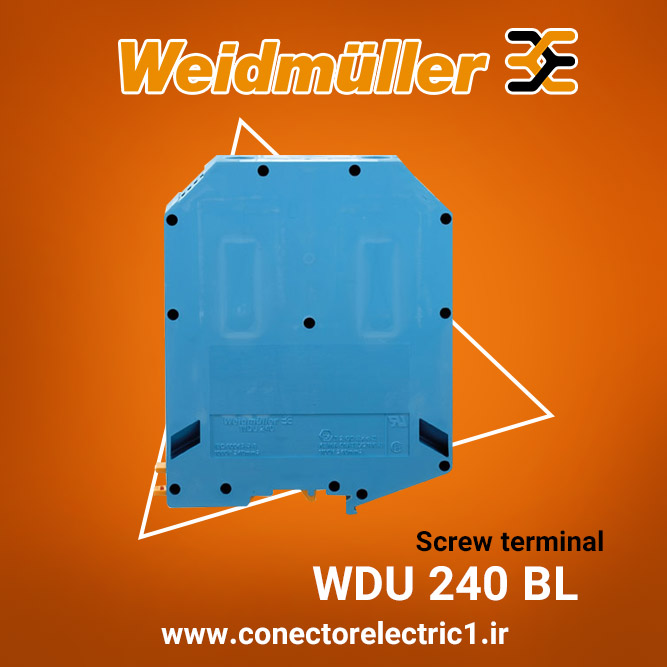 ترمینال پیچی آبی سایز 240 وایدمولر WDU240 1802780000 BL