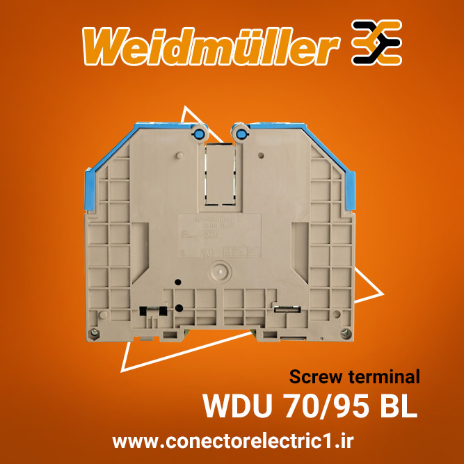 ترمینال پیچی آبی سایز 70/95 وایدمولر 1024600000 WDU70/95 BL