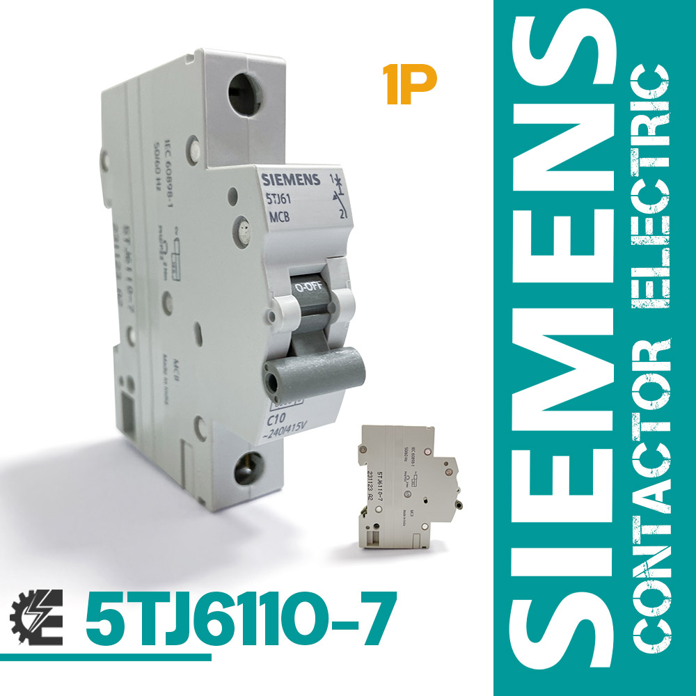 کلید مینیاتوری زیمنس تک پل 10 آمپر مدل 5TJ6110-7