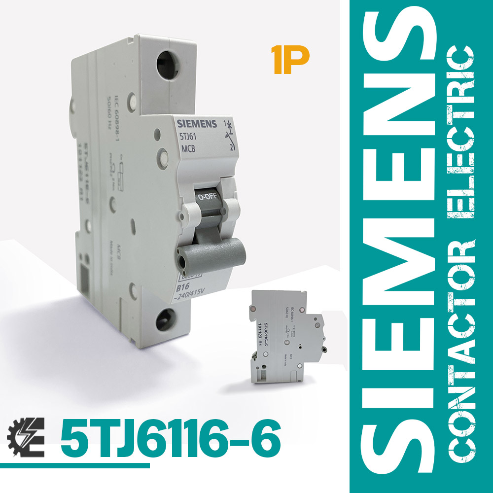 کلید مینیاتوری زیمنس تک پل 16 آمپر مدل 5TJ6116-6