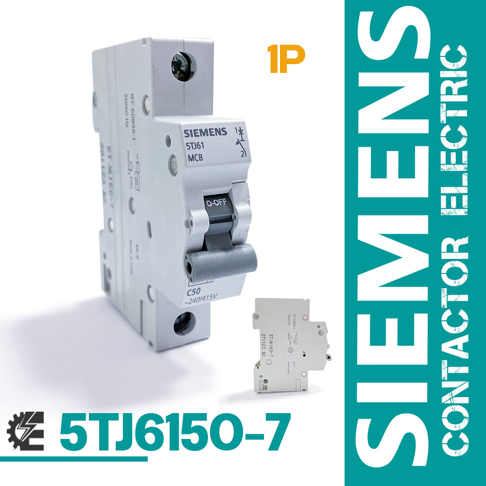 کلید مینیاتوری زیمنس تک پل 50 آمپر مدل 5TJ6150-7