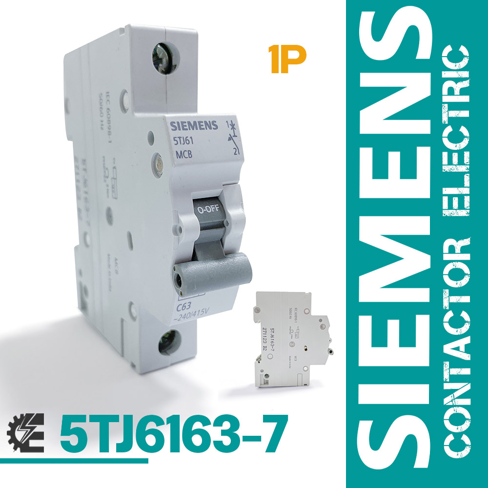 کلید مینیاتوری زیمنس تک پل 63 آمپر مدل 5TJ6163-7