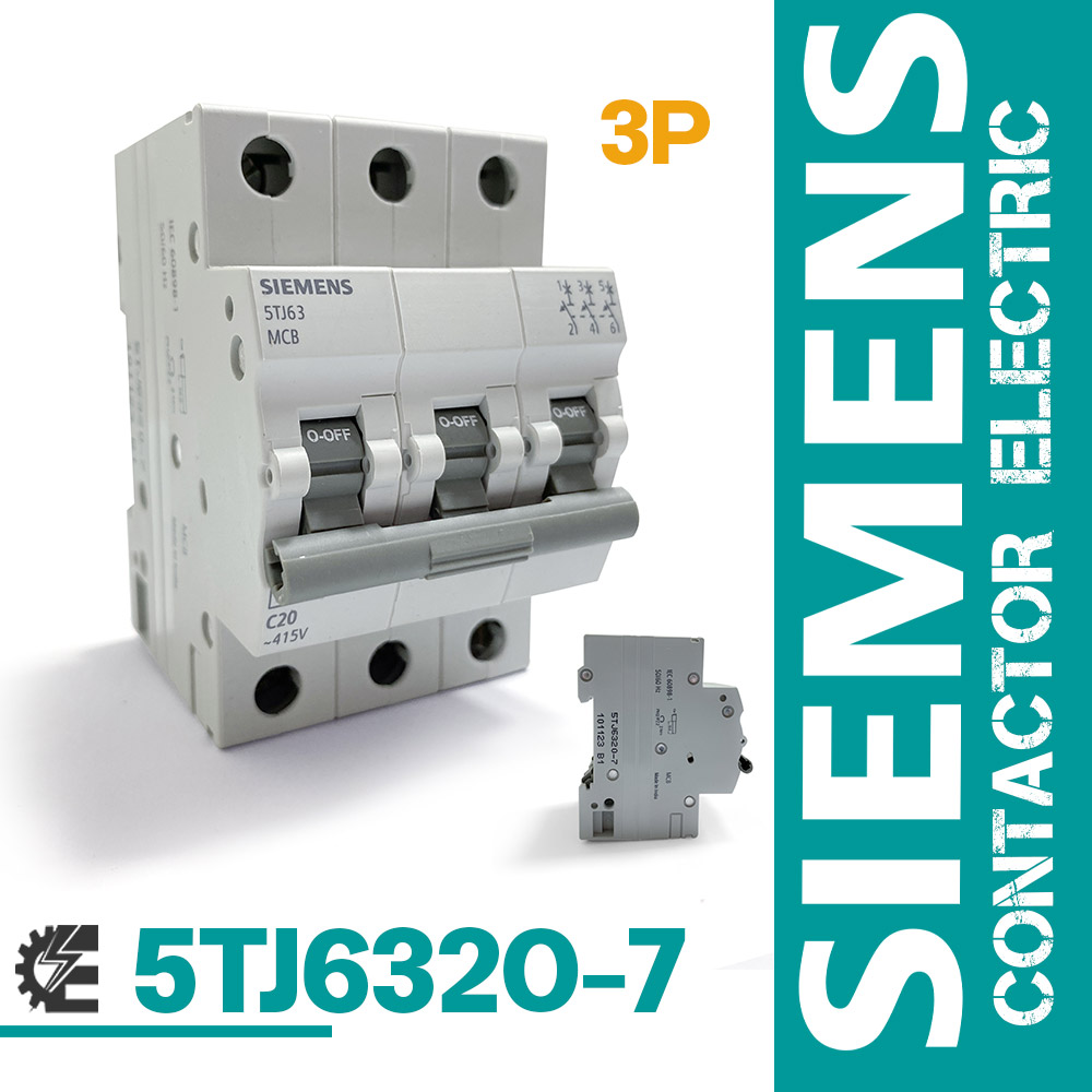 کلید مینیاتوری زیمنس 3 پل 20 آمپر مدل 5TJ6320-7