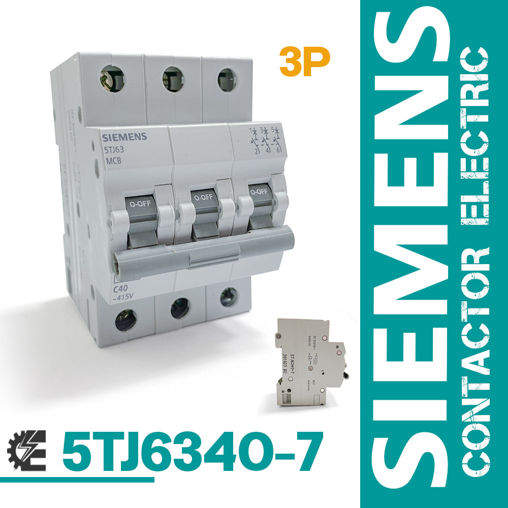 کلید مینیاتوری زیمنس 3 پل 40 آمپر مدل 5TJ6340-7