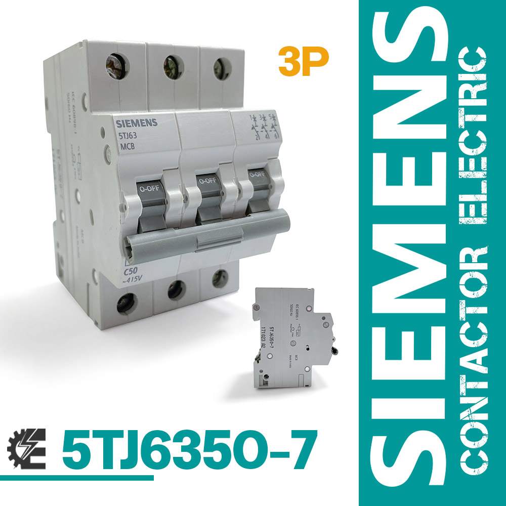 کلید مینیاتوری زیمنس 3 پل 50 آمپر مدل 5TJ6350-7