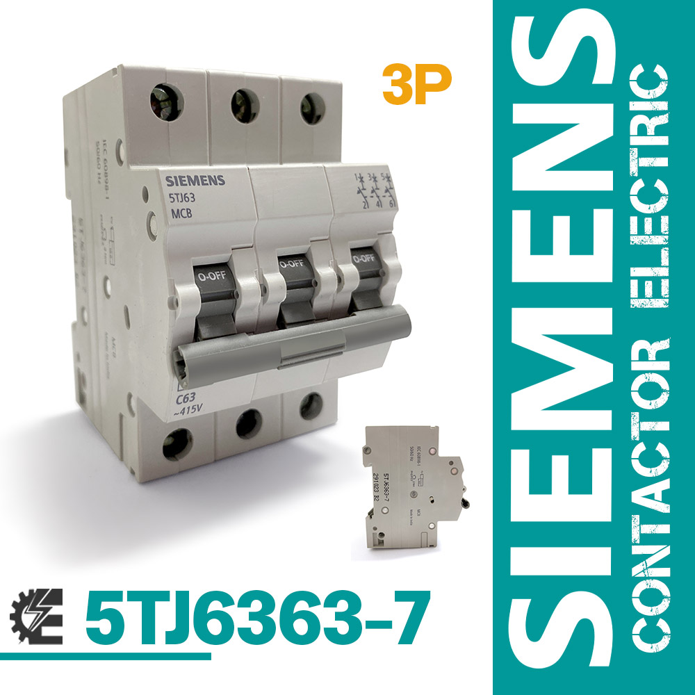 کلید مینیاتوری زیمنس 3 پل 63 آمپر مدل 5TJ6363-7